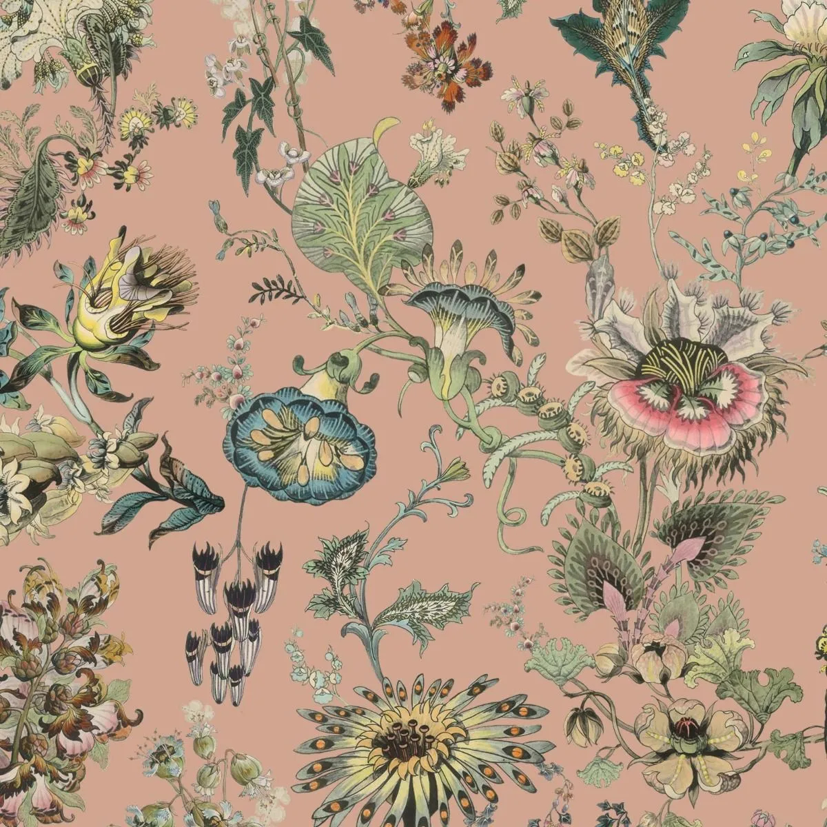 Wandbild Flora Fantasia - Bisque-Pink