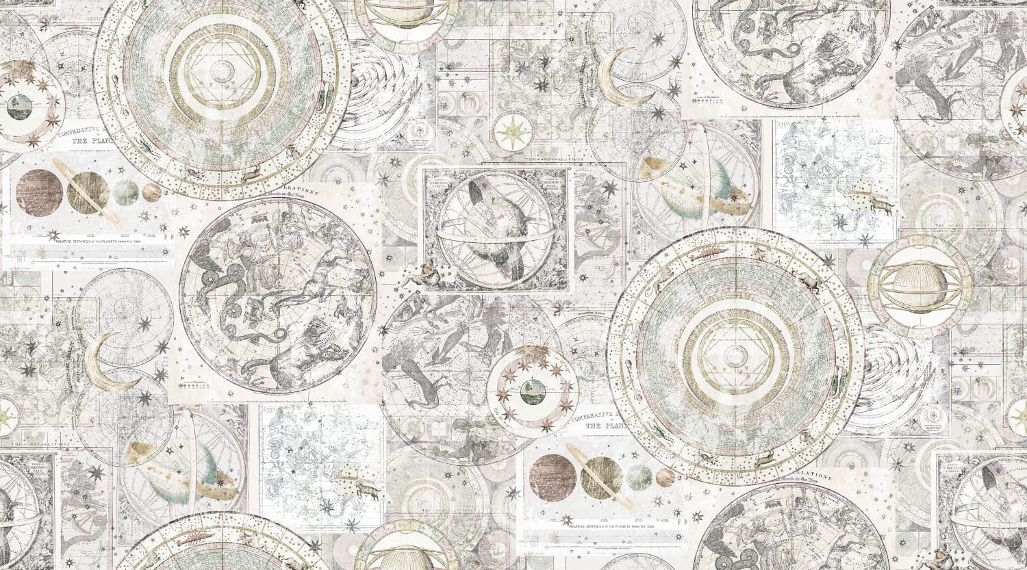 Wandbild Vintage Star Map - 9550W