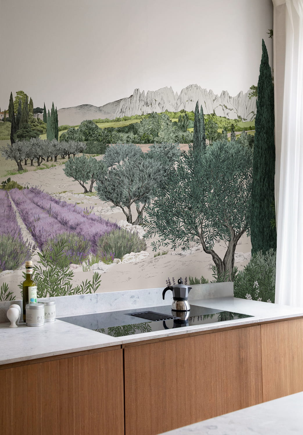 Wandbild Provence - Été Panel A