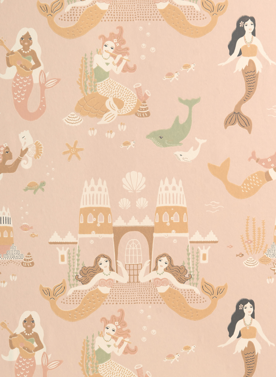 Tapete Mermaid Reef - Sweet Pink