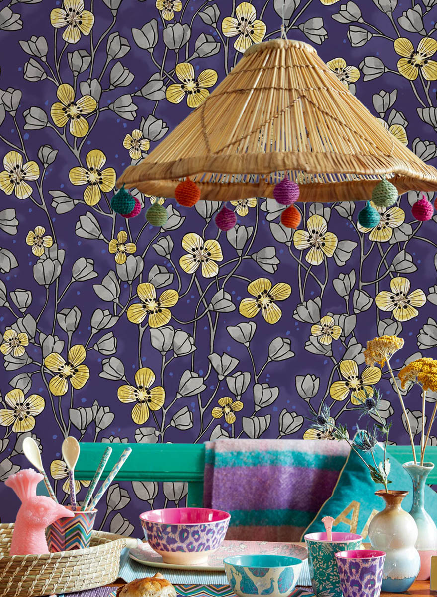 Tapete Poetic Wall Flowers - 383615