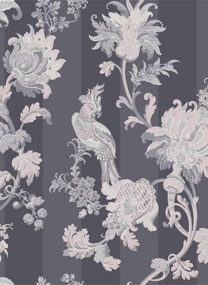 Tapete Zerzura - Slate Grey & Blush Pink