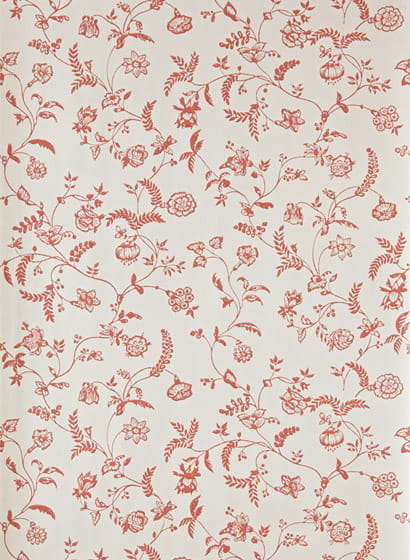 Tapete Uppark - White Tie/ Red