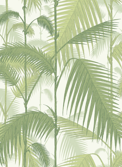 Tapete Palm Jungle - Olive Green/ White