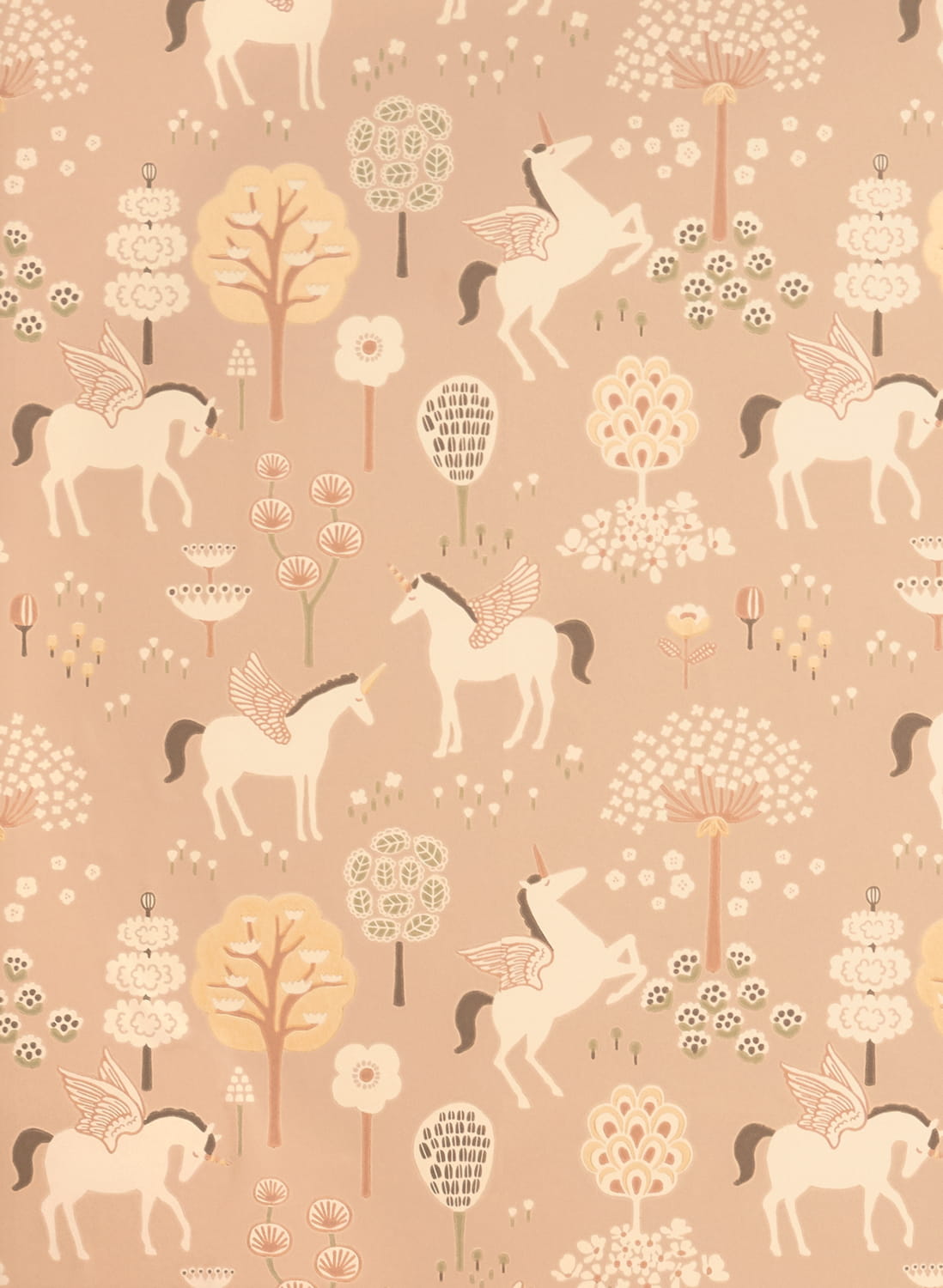 Tapete True Unicorns - Old Pink