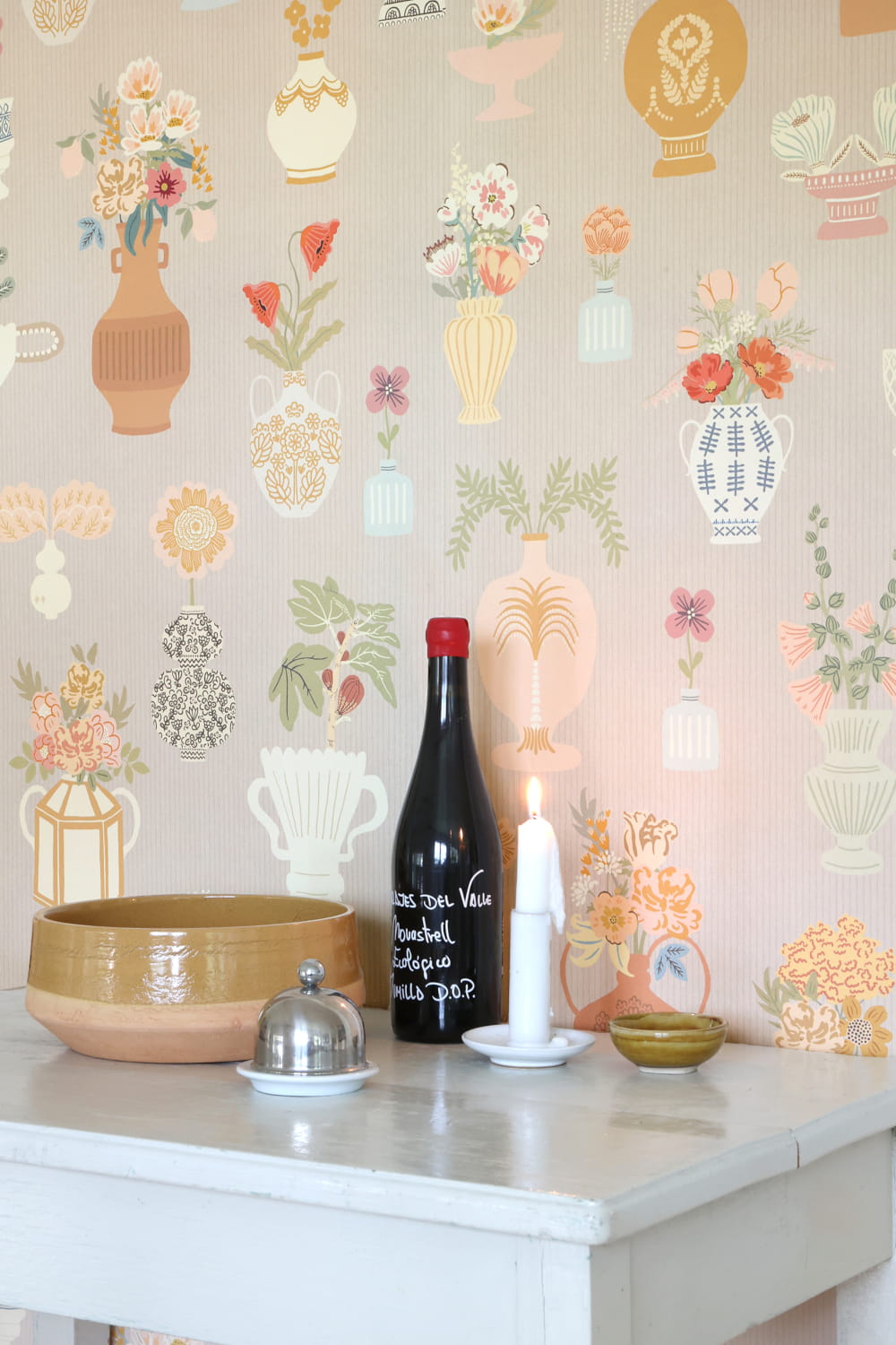 Tapete Floral Daiquiri - Misty Gray