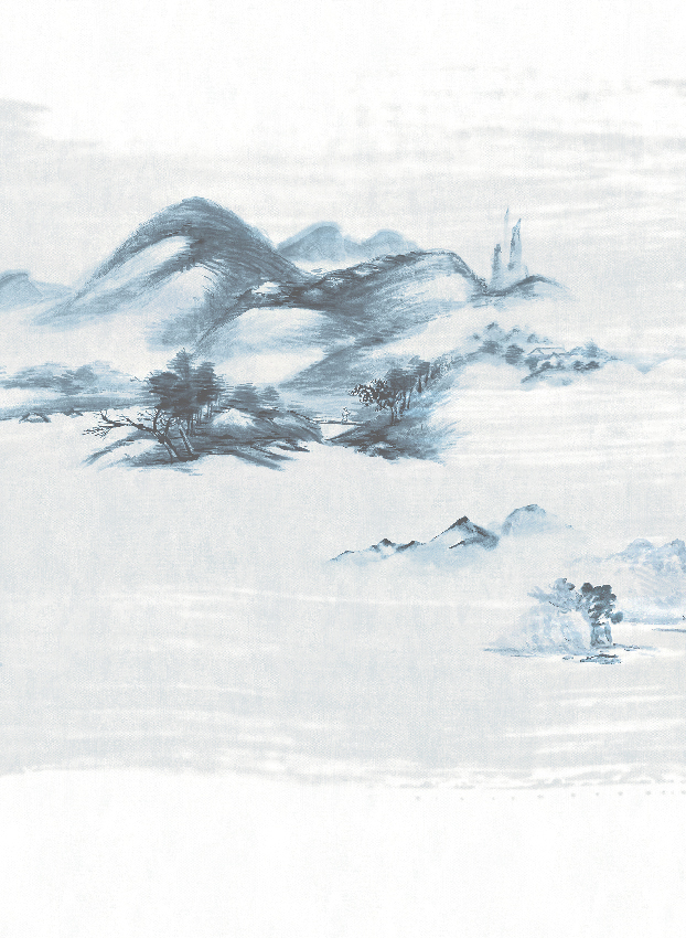 Wandbild Kawa - Blue Panel 1