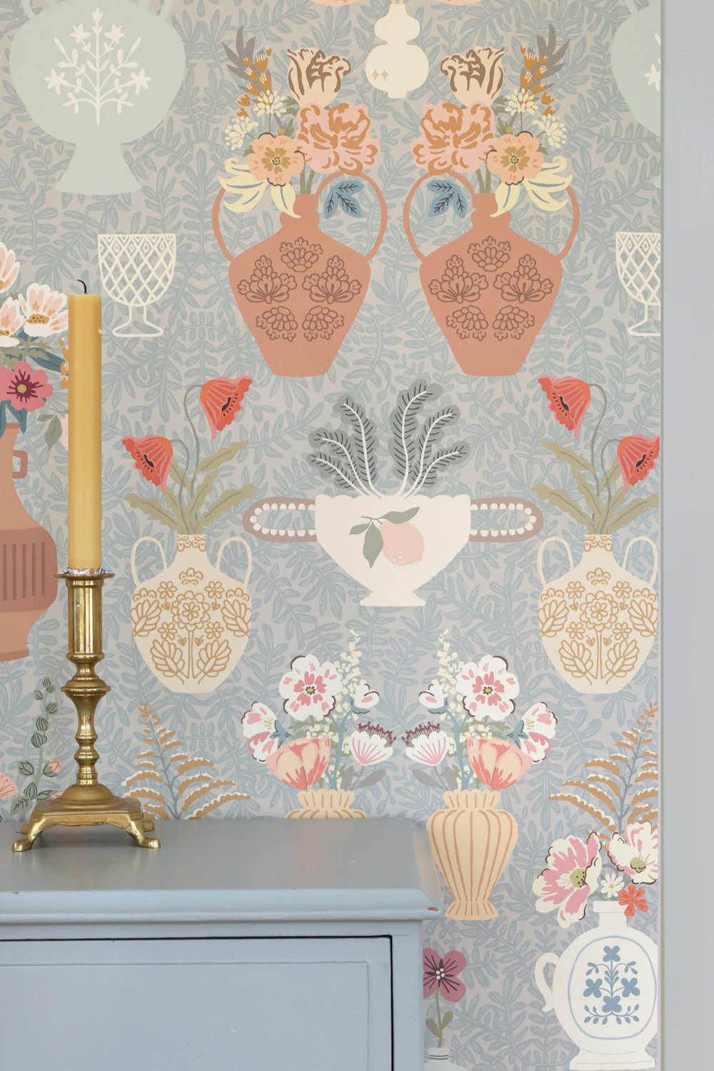 Tapete Summer Spritz - Vintage Blue