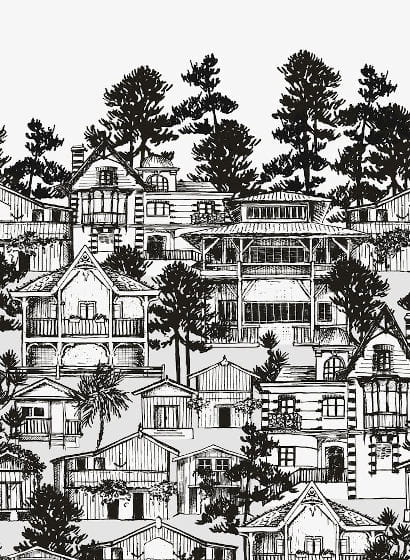 Wandbild Première Ligne - Grisaille