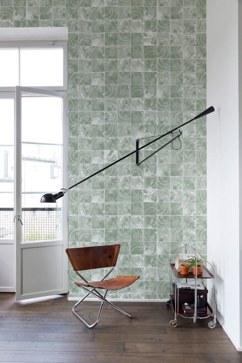 Wandbild Age Rings - green