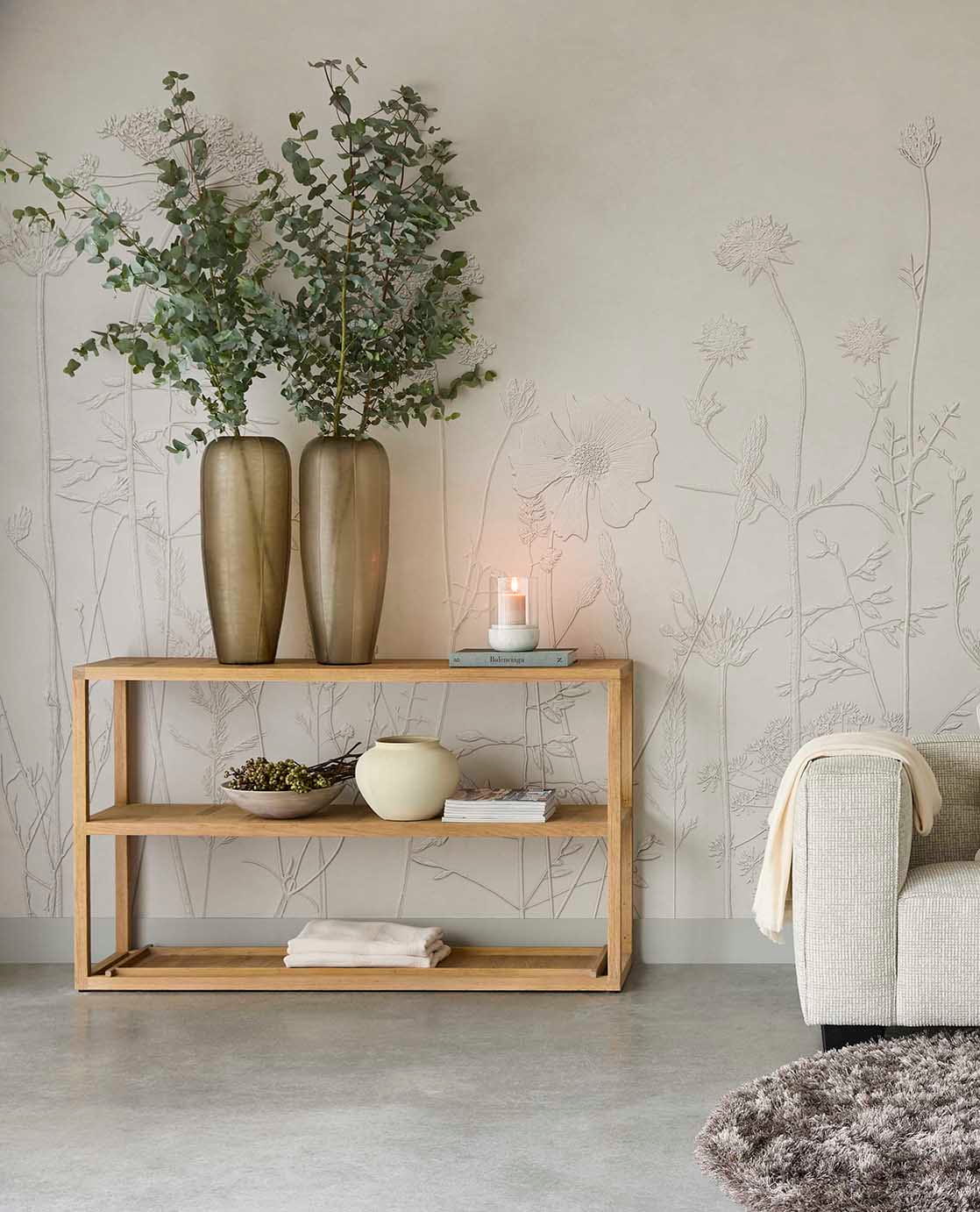 Wandbild Silhouette Flowers - 350702