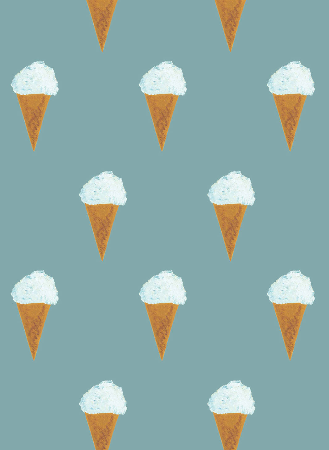 Tapete Ice Cream - Petrol