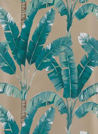 Tapete Palmaria - Bronze/ Teal