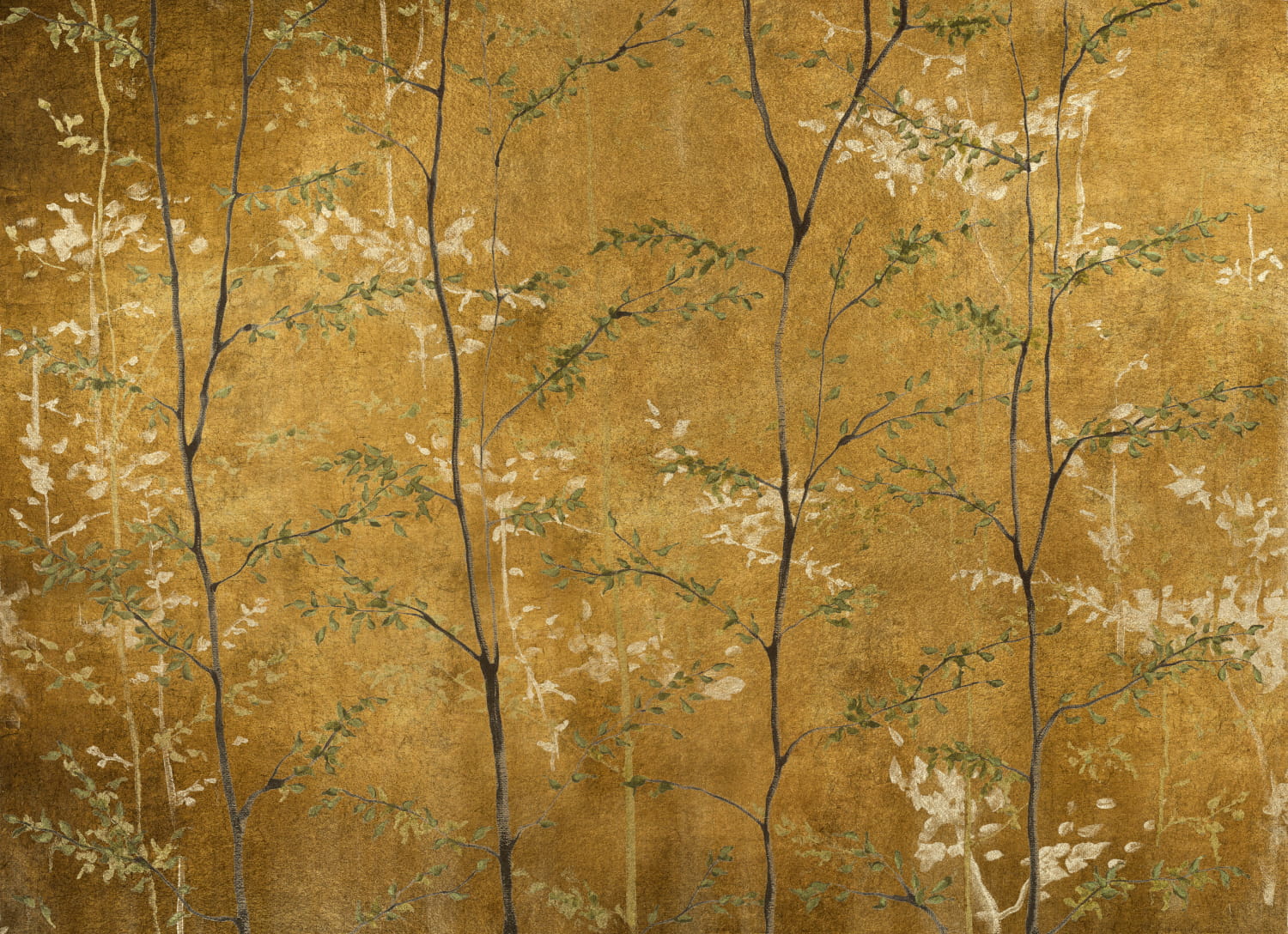 Wandbild Woods - Extra Gold