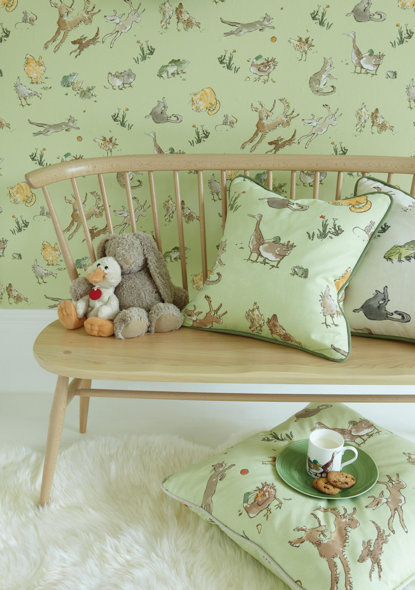 Tapete Quentins Menagerie - green