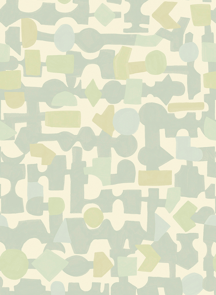 Wandbild Blocks - Slate Blue