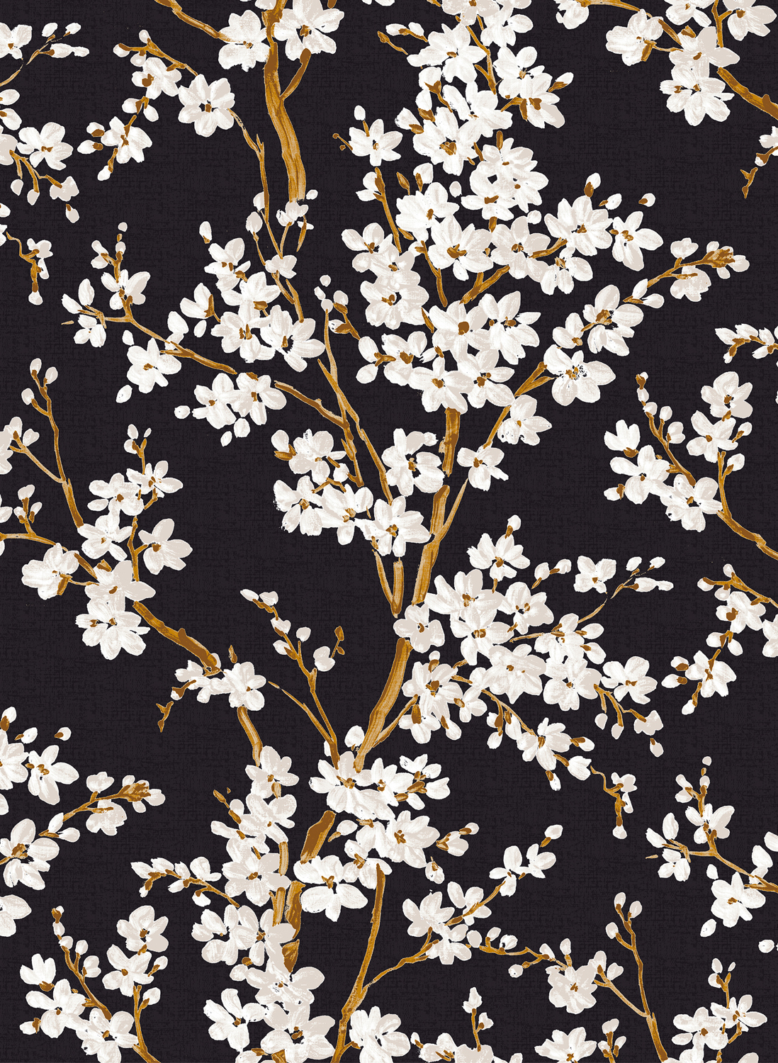 Tapete Cherry Blossom - Onyx