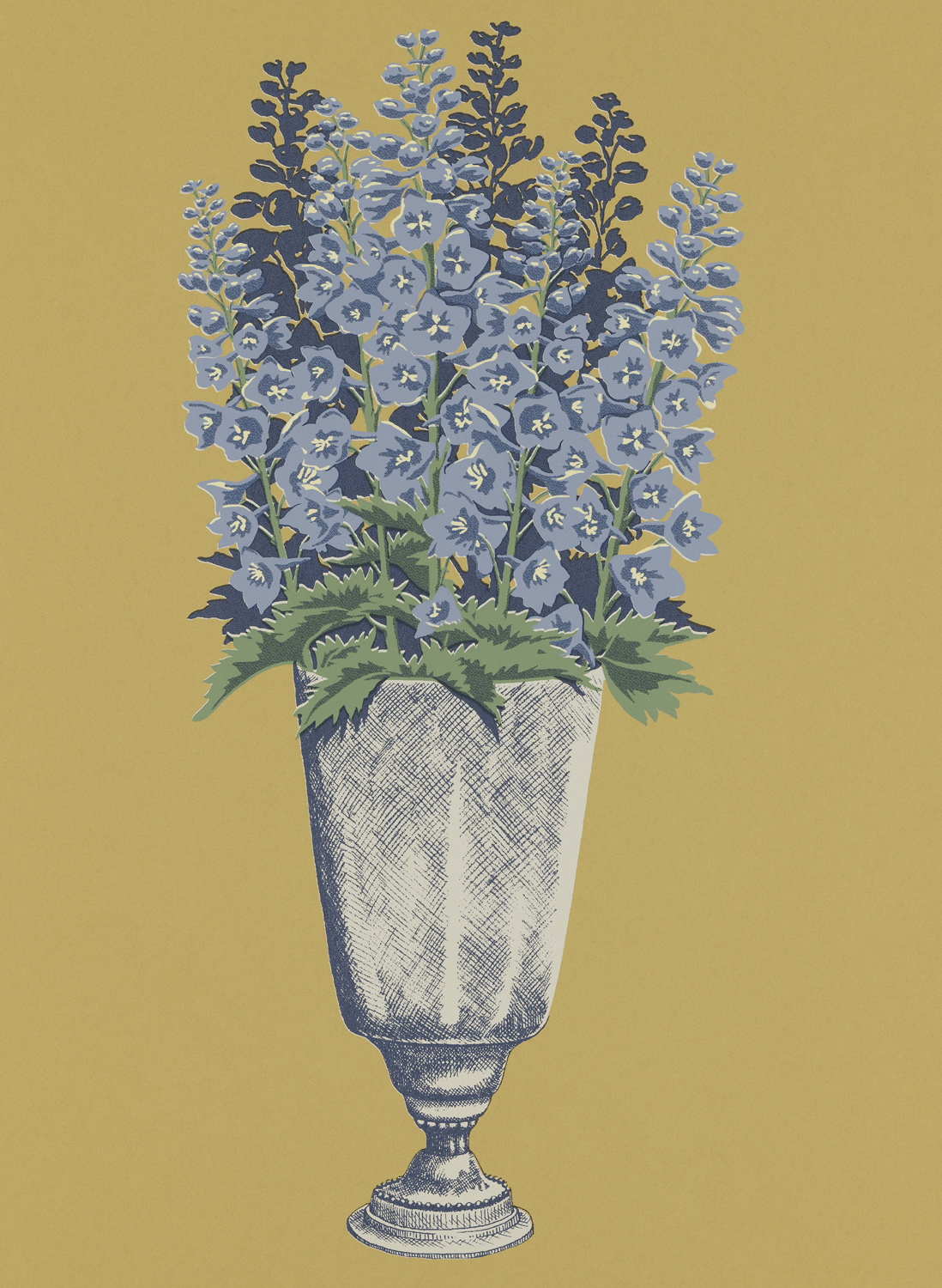 Tapete Delphinium - Mustard