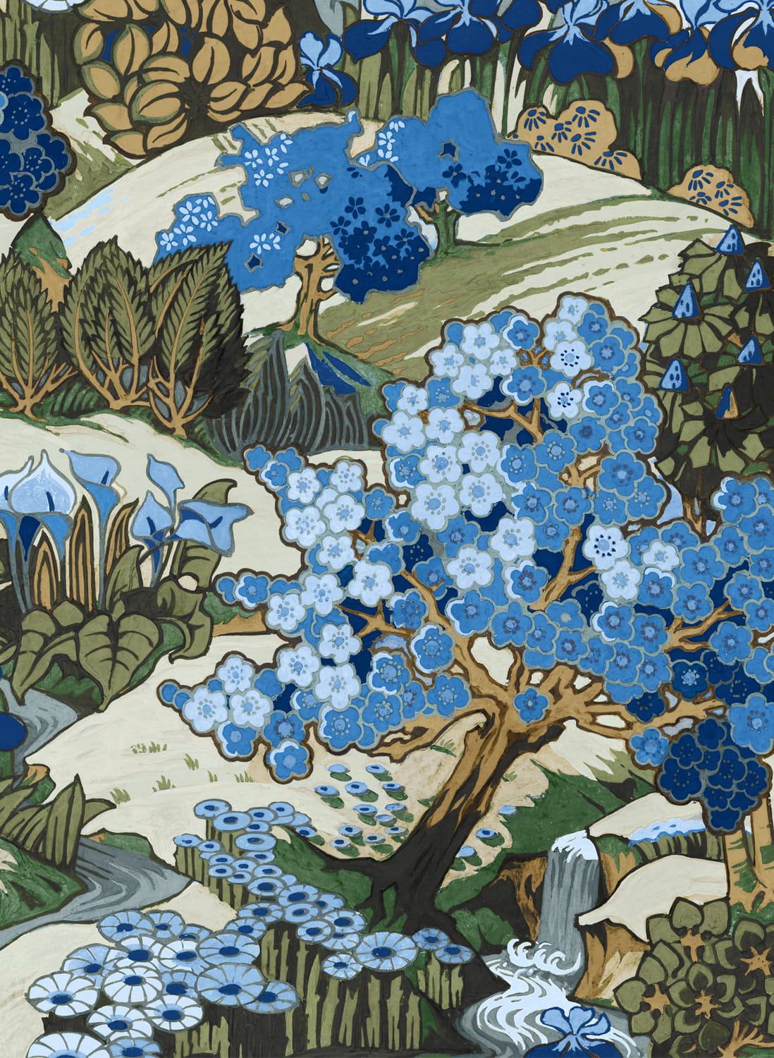 Tapete Yu Garden - Sapphire