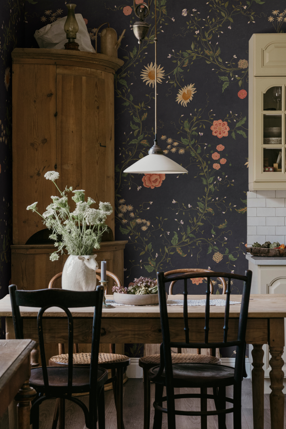 Wandbild Inger - Midnight & Blue