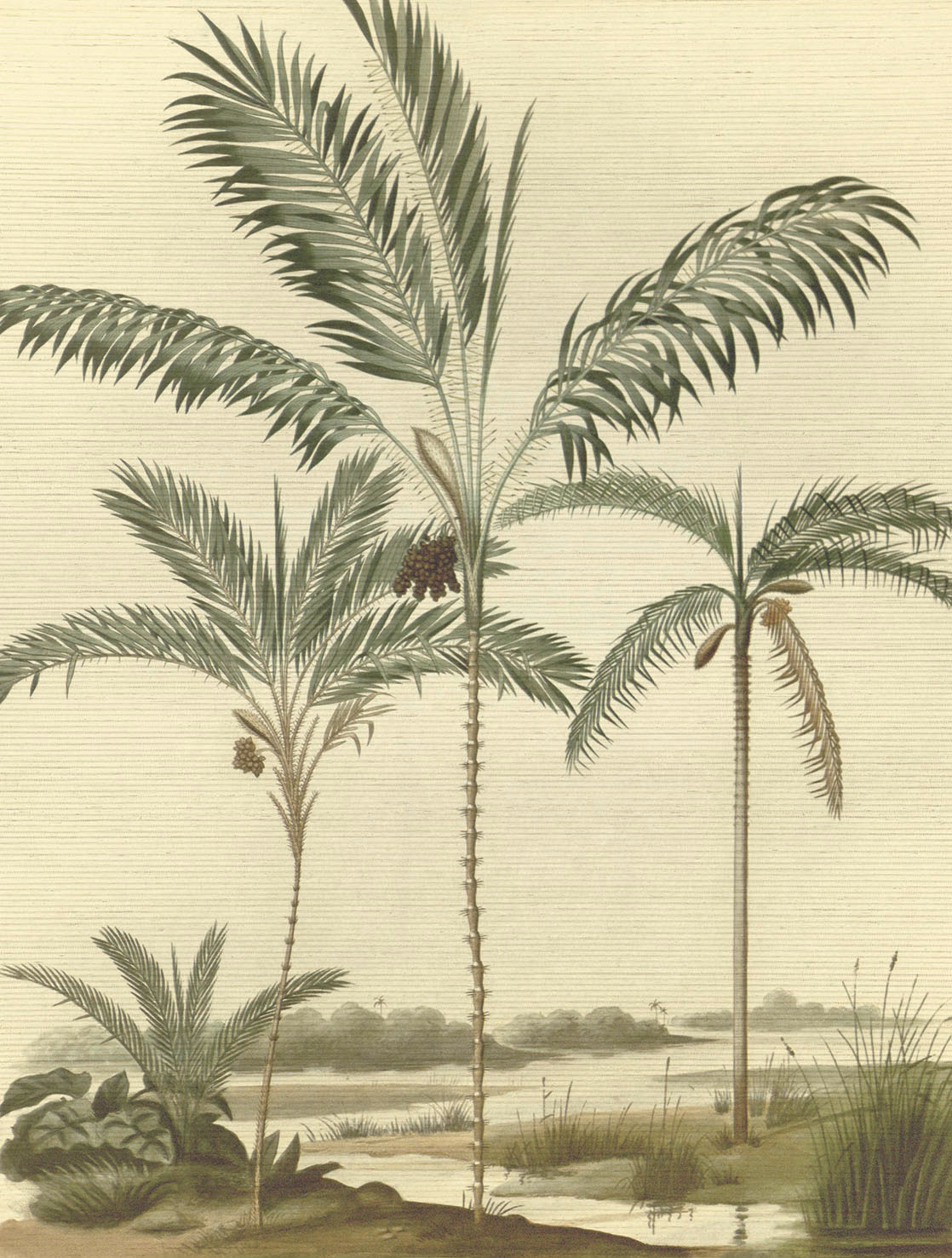 Wandbild Palm Portrait - Natural
