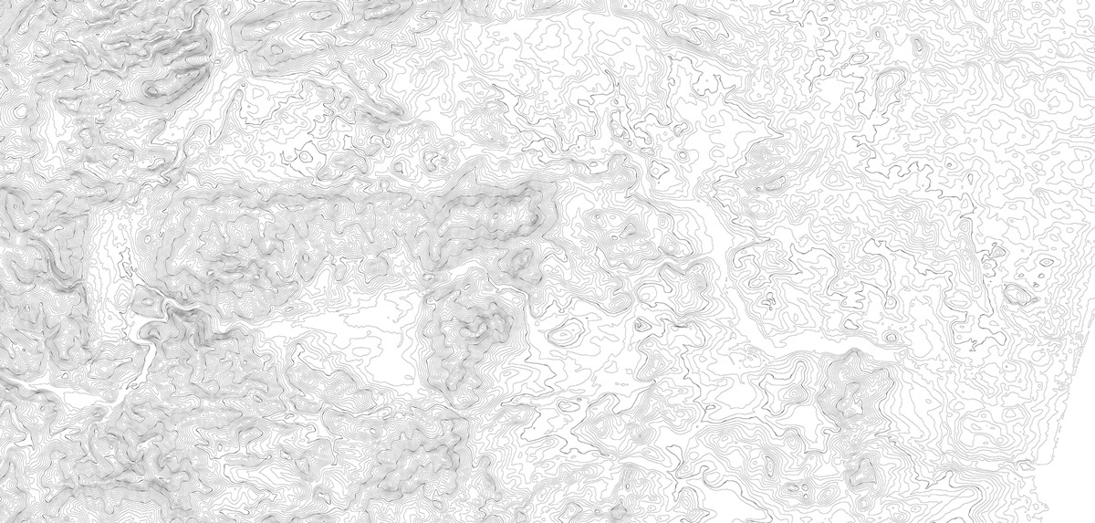 Wandbild Elevation Lines - White