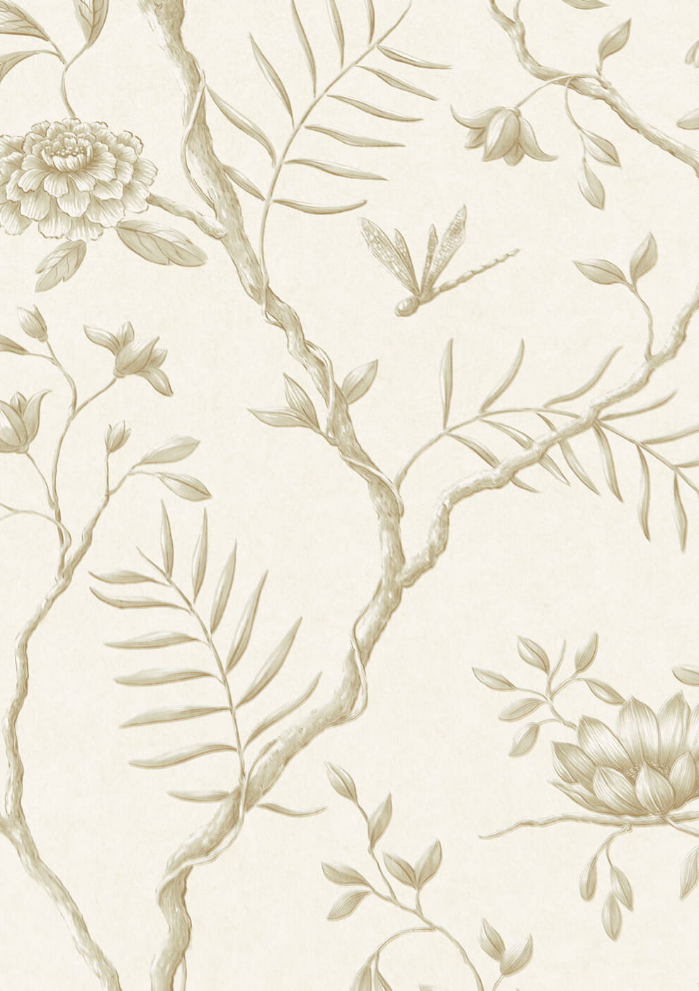 Wallpaper Jasper Peony - Eucalyptus