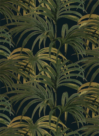 Tapete Palmeral - Midnight/ Green
