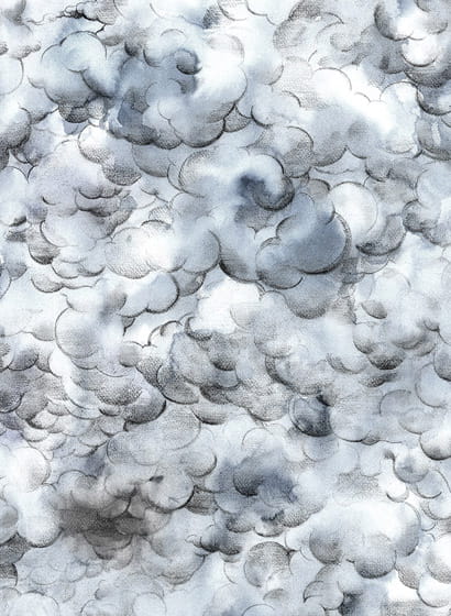 Wandbild Storm Brewing - Grey