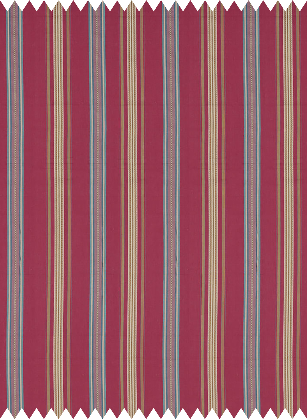 Stoff Valley Stripe - Mulberry/ Blue