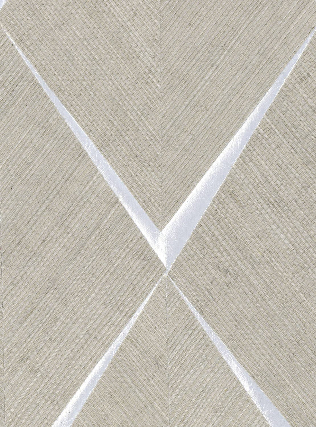 Tapete Sisal Losange - Beige/ Argent