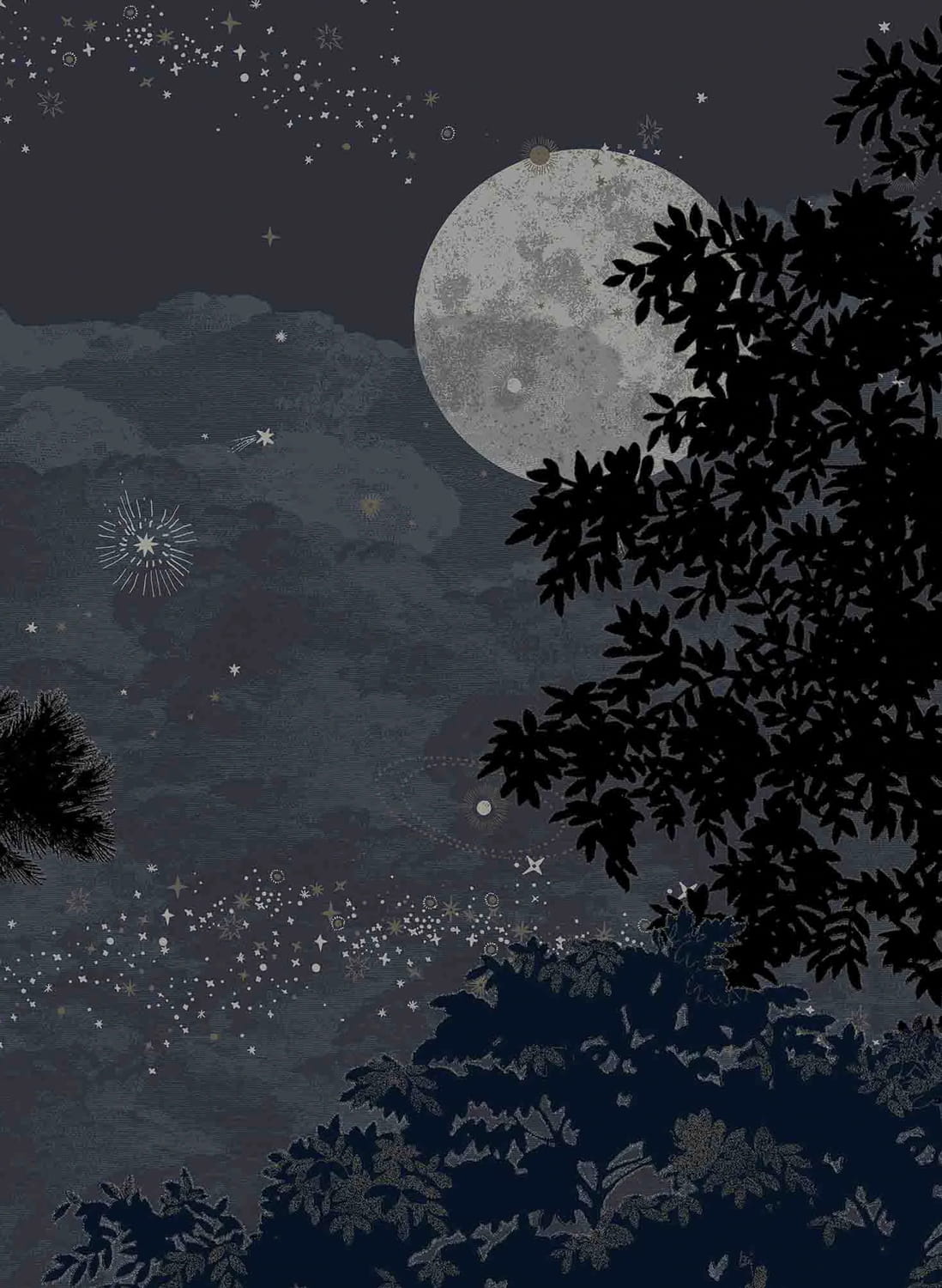 Wandbild Eclipse Nocturne - Panel B