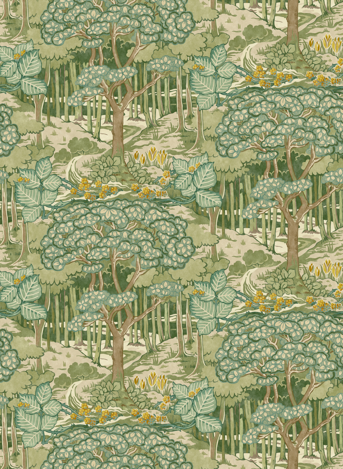 Tapete Ruskin - green