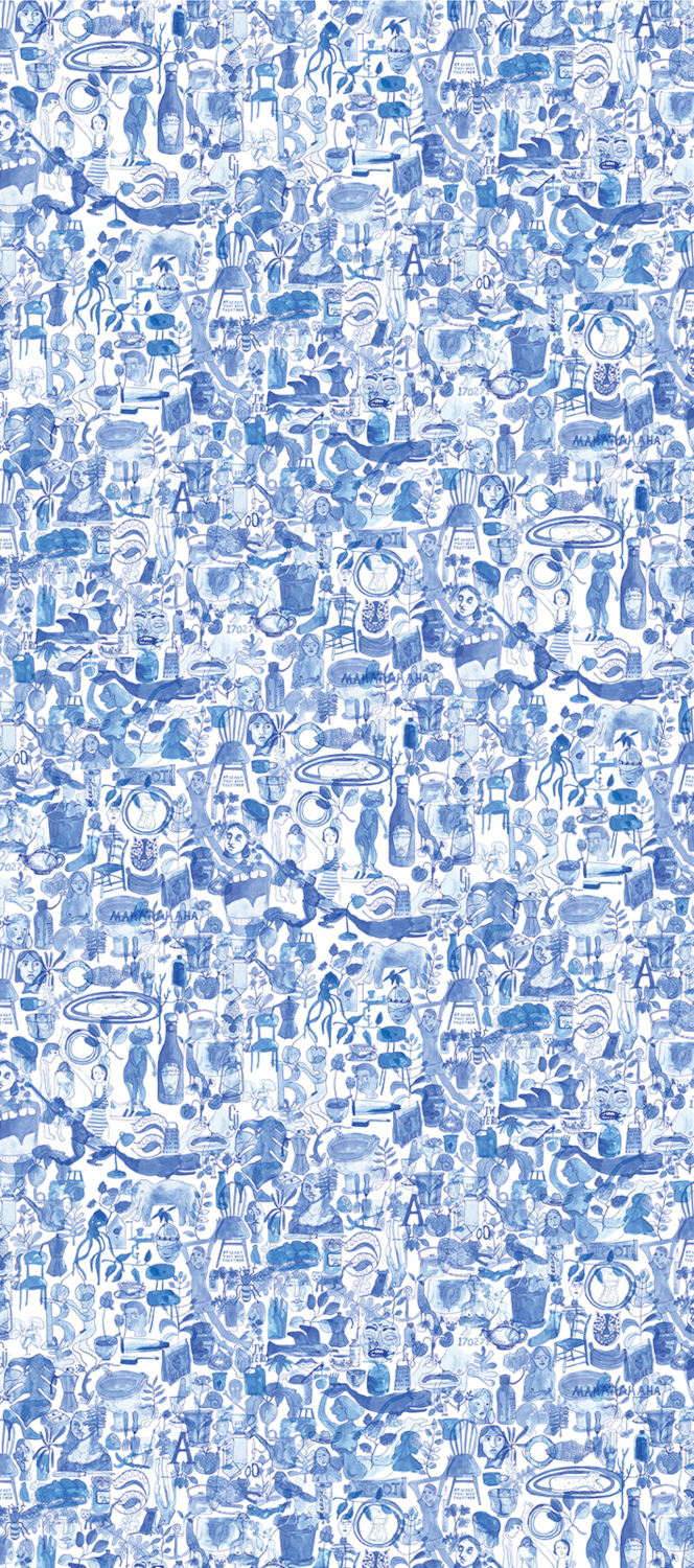 Wandbild I'm Blue - 03 Drops