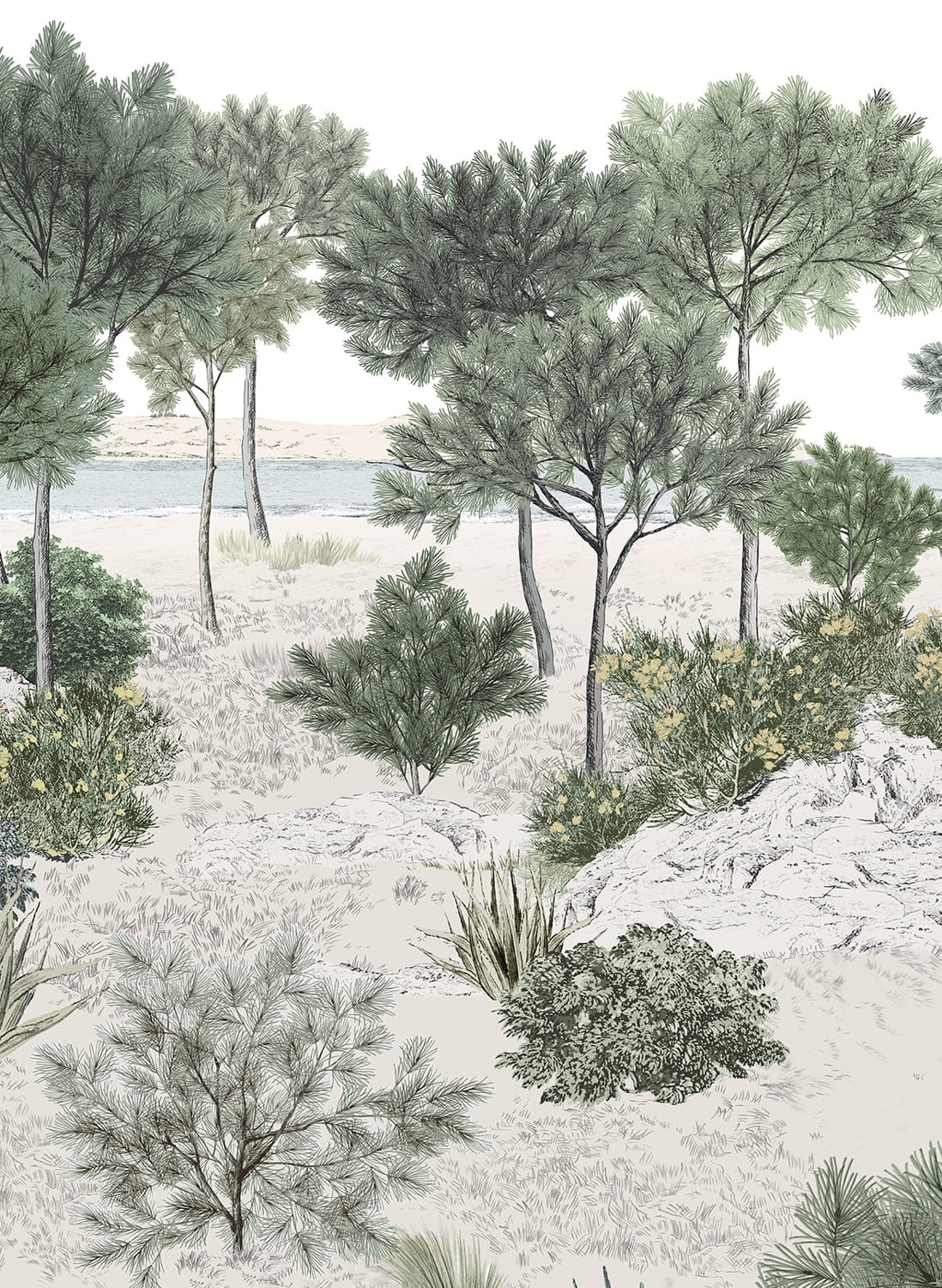 Wandbild Dune Naturel - Panel B