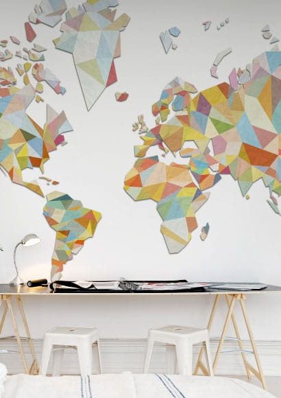 Wandbild Triangle Land