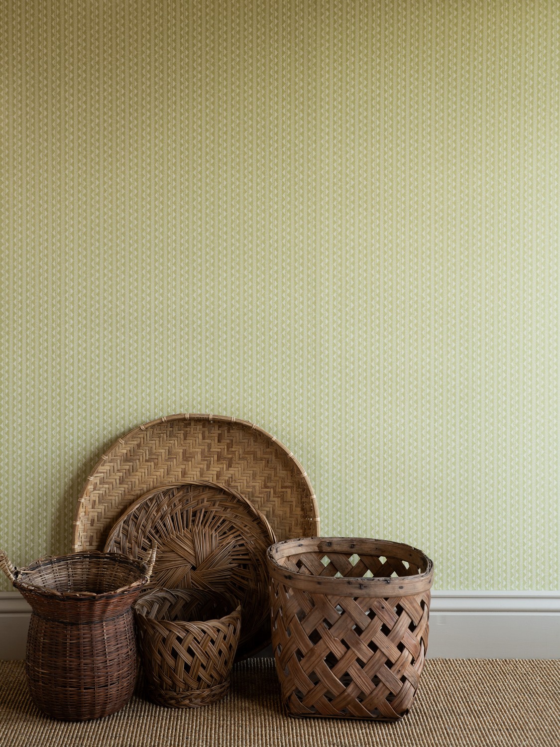 Wallpaper Zigzag - Dusty Lemon