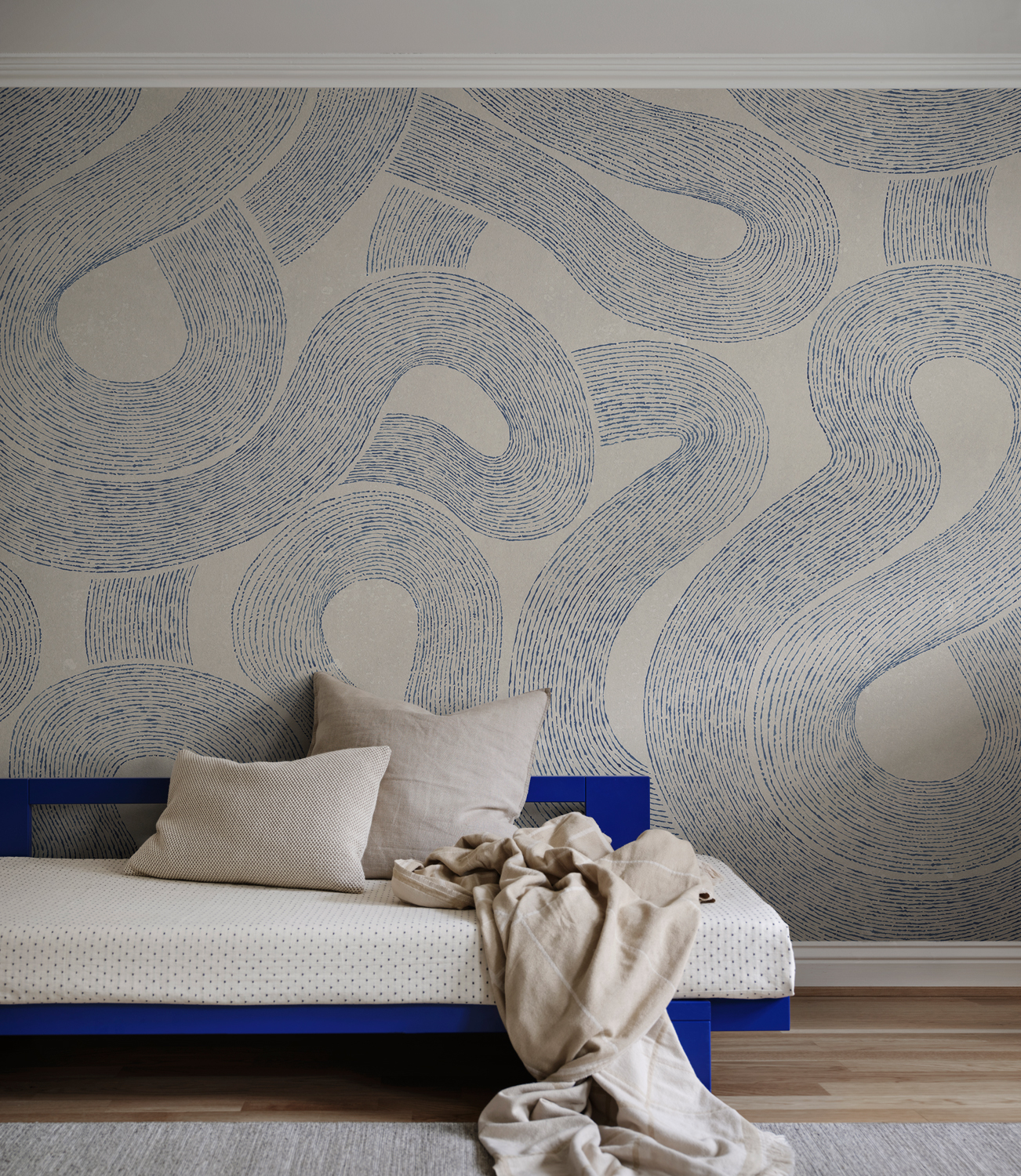 Wandbild Zen - Indigo Blue