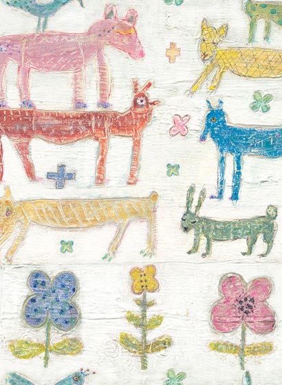 Tapete Stacked Animals - WP20277