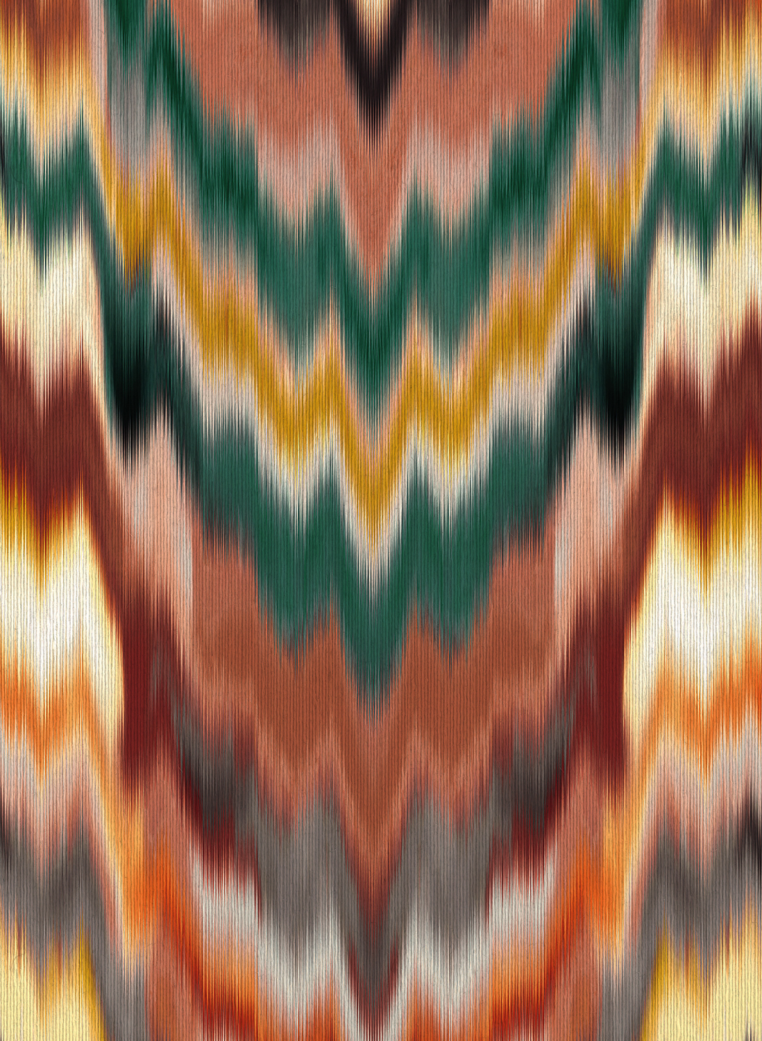 Tapete Irisa - Terracotta/ Teal
