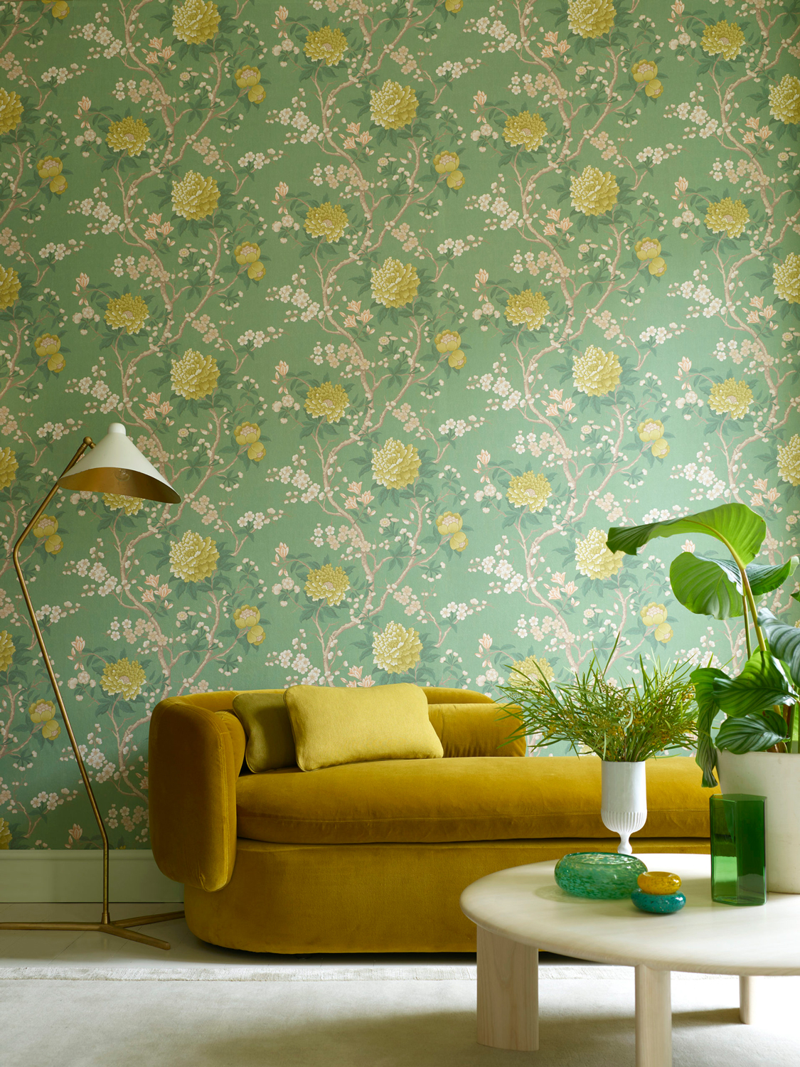 Tapete Porcelain Trail - Jade