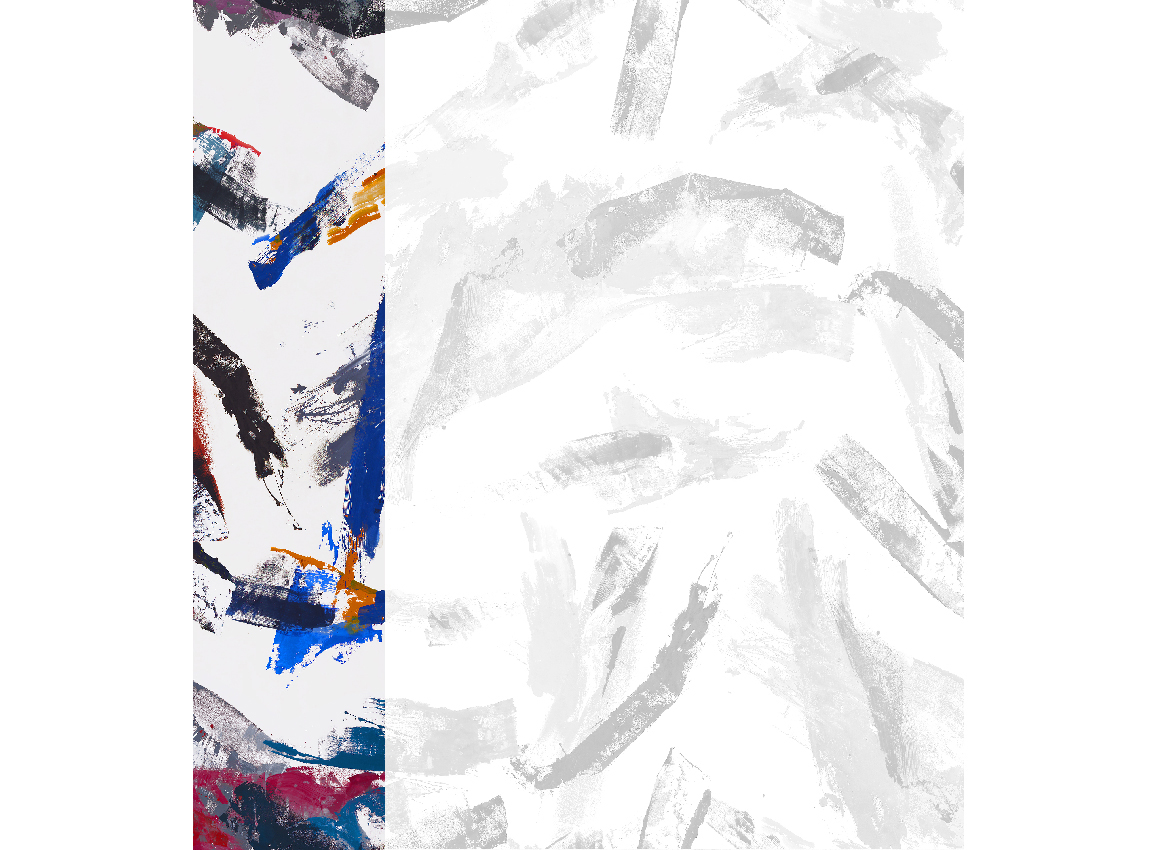 Wandbild Jack - Red Blue Panel 1