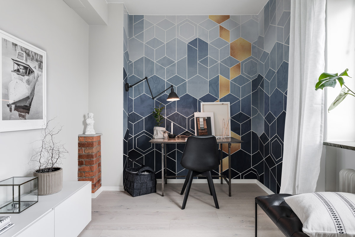 Wandbild Gradient Geometry