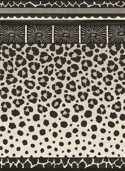 Bordüre Zulu Border - Black
