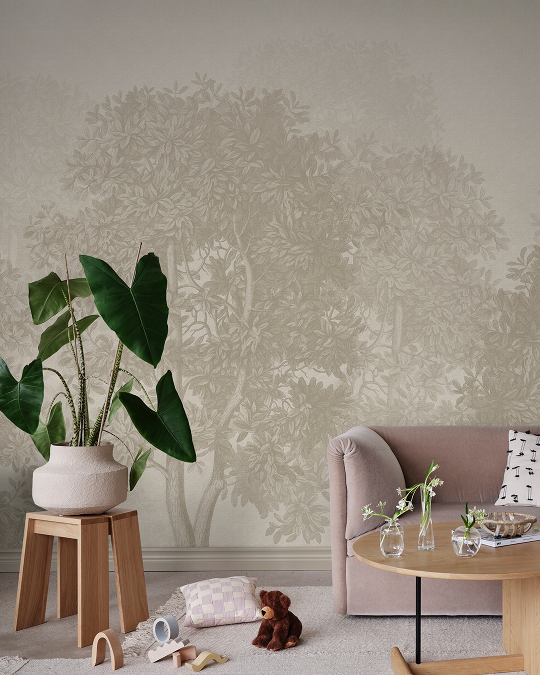 Wandbild Charles - Beige