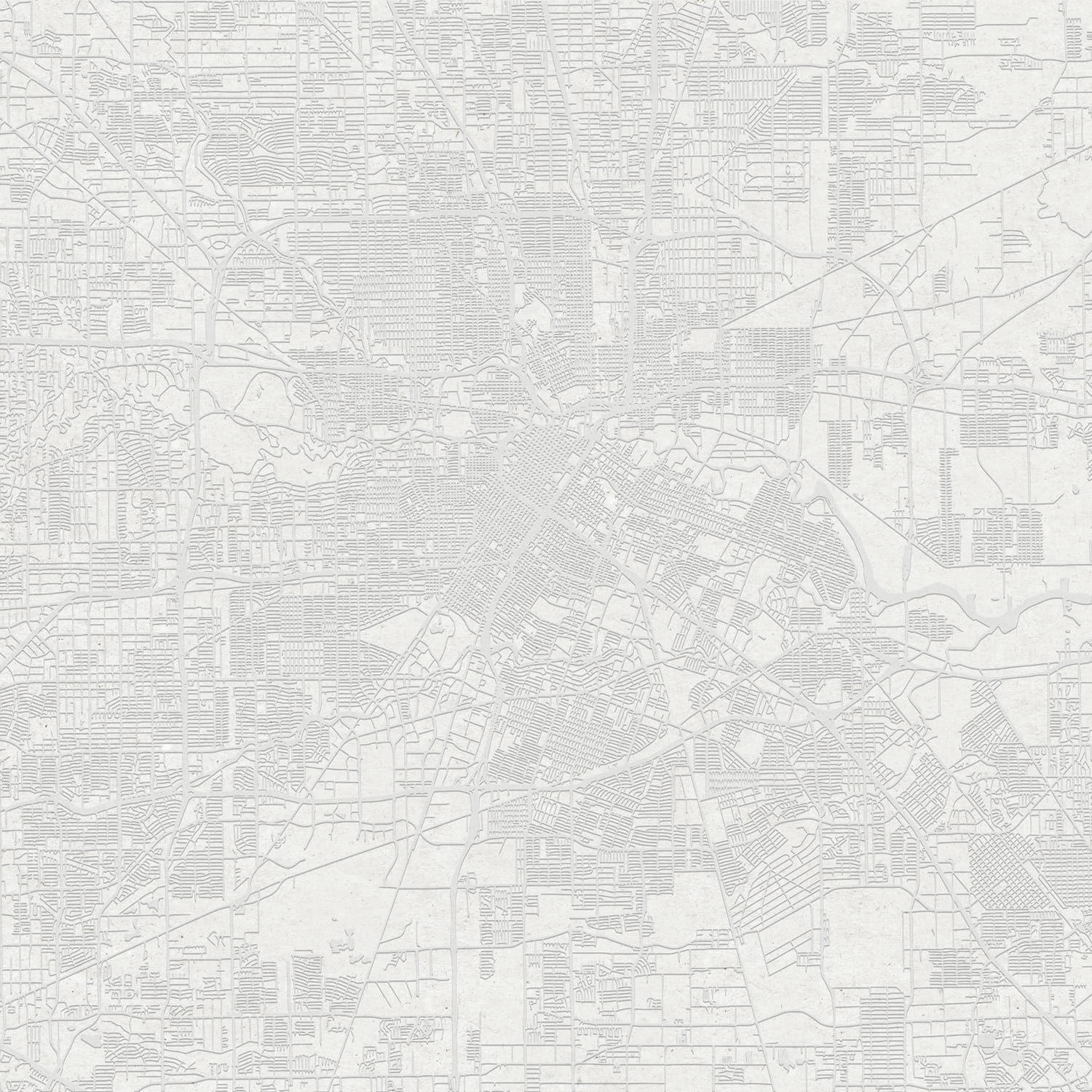 Wandbild Urban Map - White