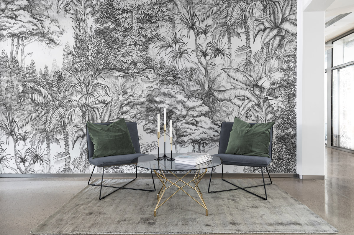 Wandbild Secret Garden - Black/ White