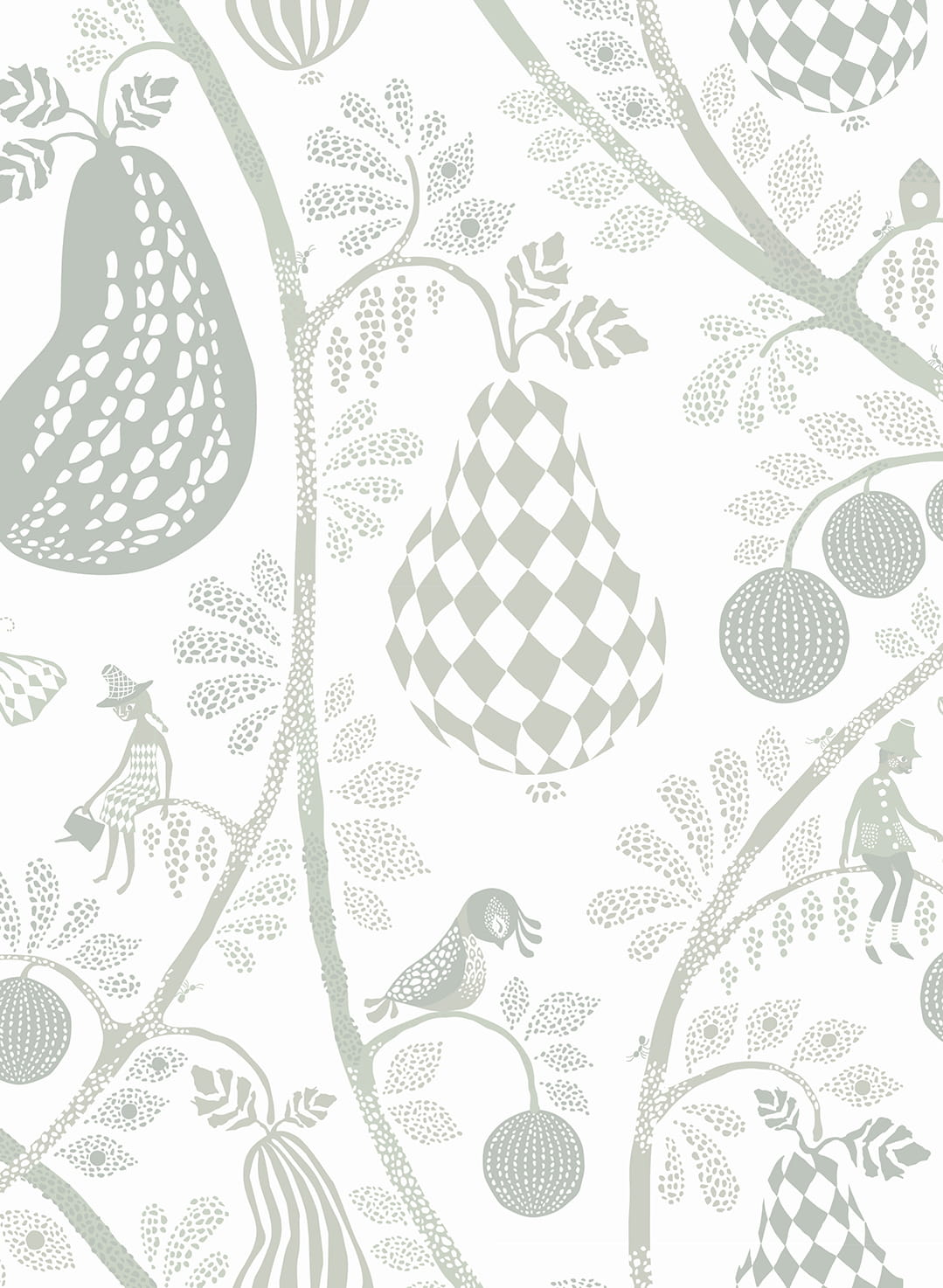 Tapete Fruit Garden - White/ Green