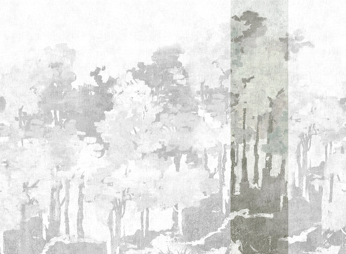 Wandbild Funes - Grey Panel 5