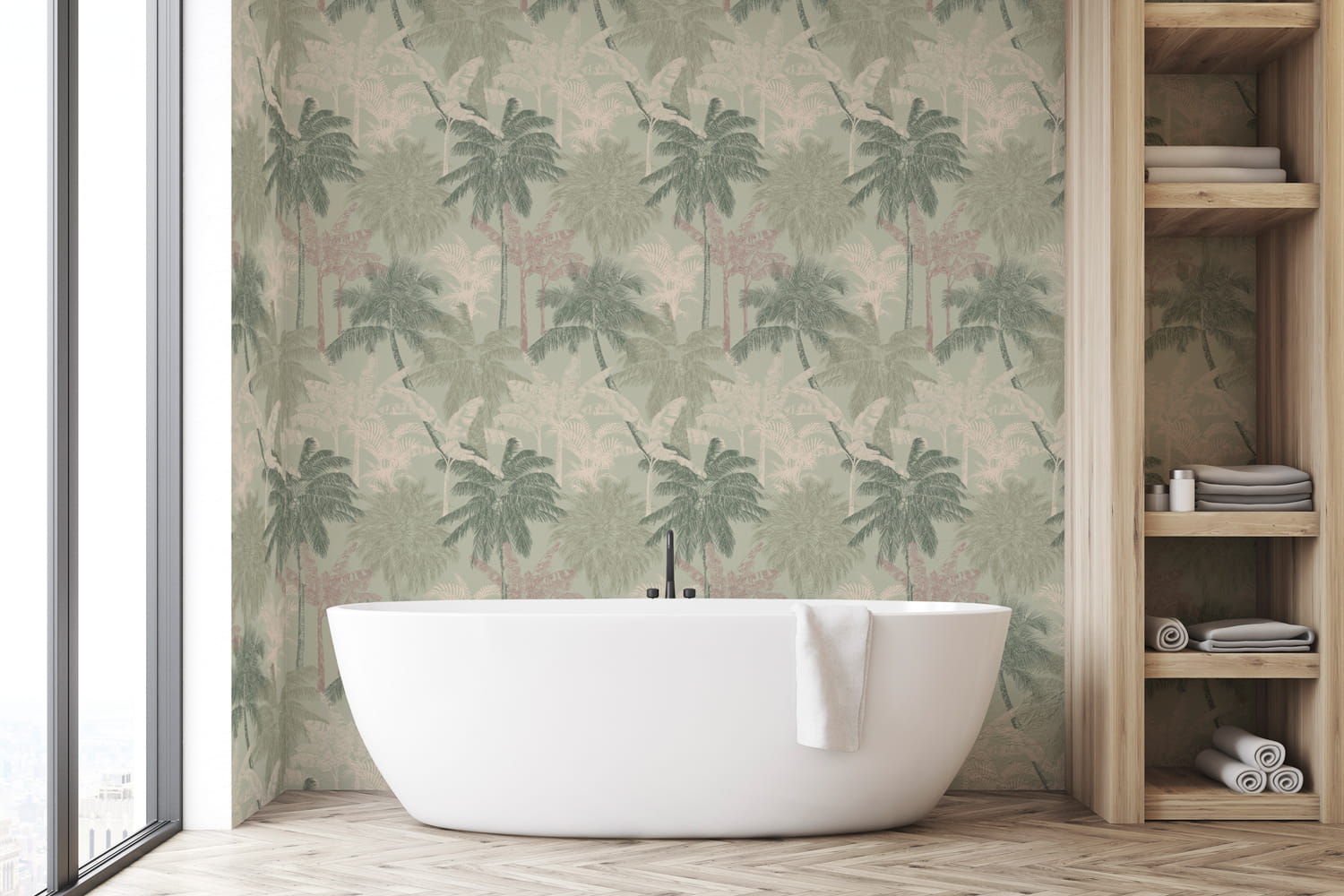 Tapete Palms - Menta